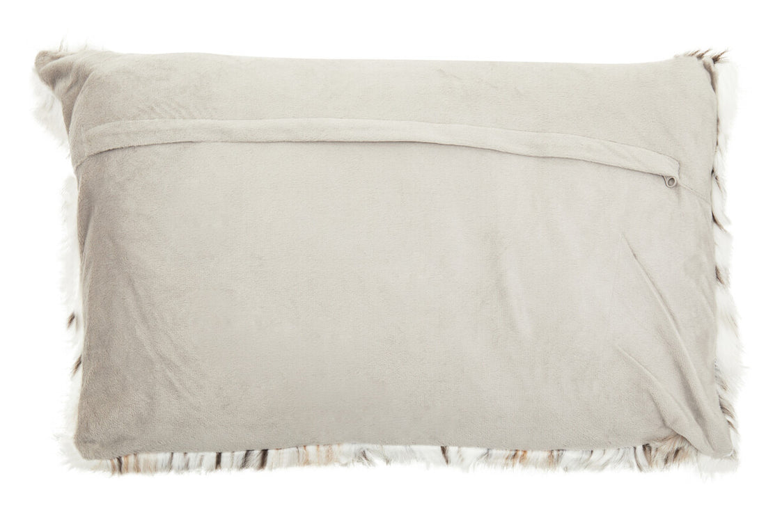 Bosie Lamina Animal Print Rectangular Fur Cushion - Image 4