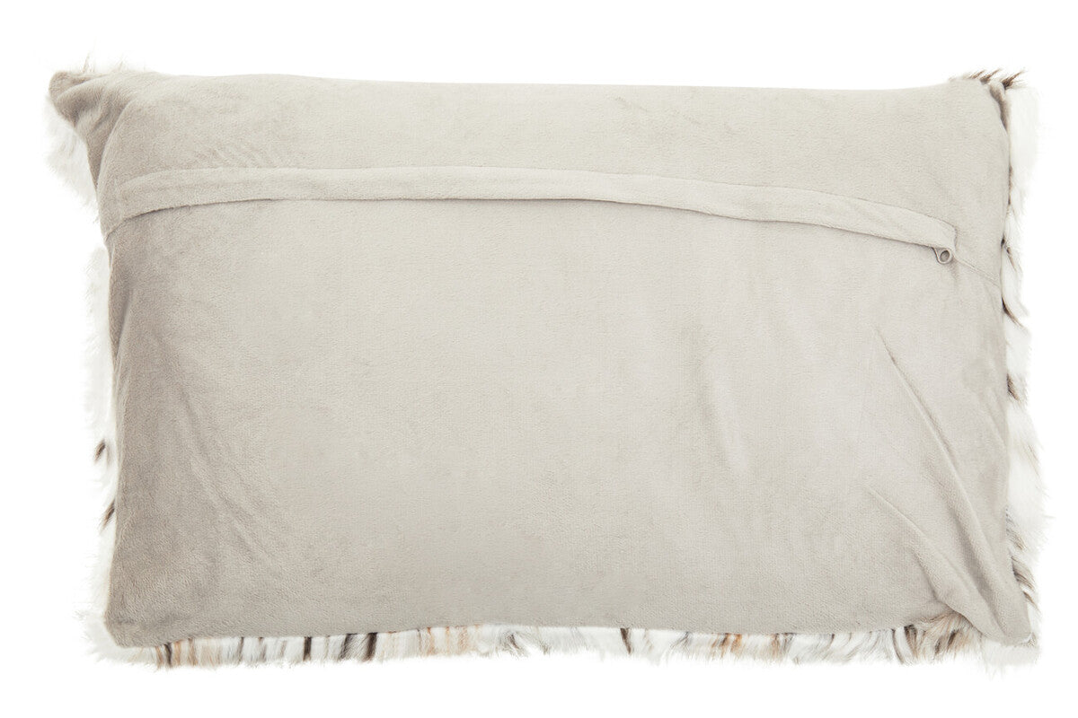 Bosie Lamina Animal Print Rectangular Fur Cushion