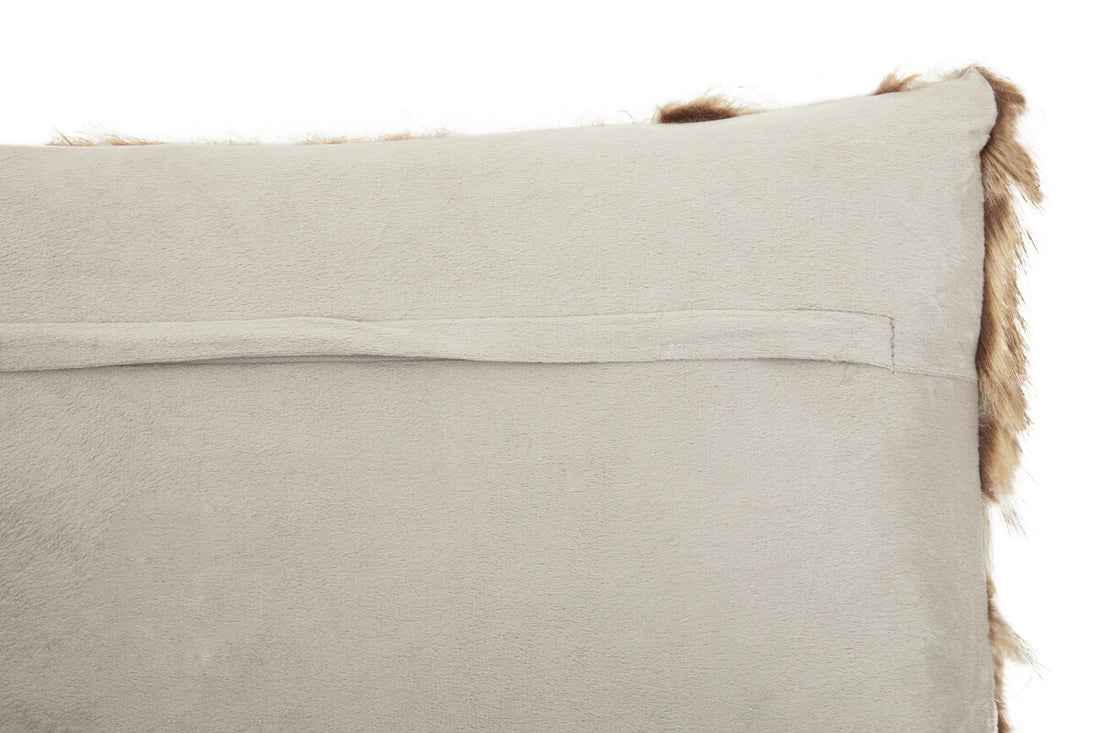 Bosie Lamina Grey And Natural Fur Cushion - Image 9