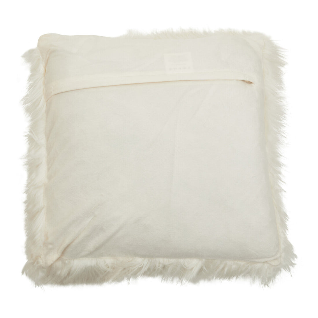 Bosie Lamina Cream Square Fur Cushion - Image 4