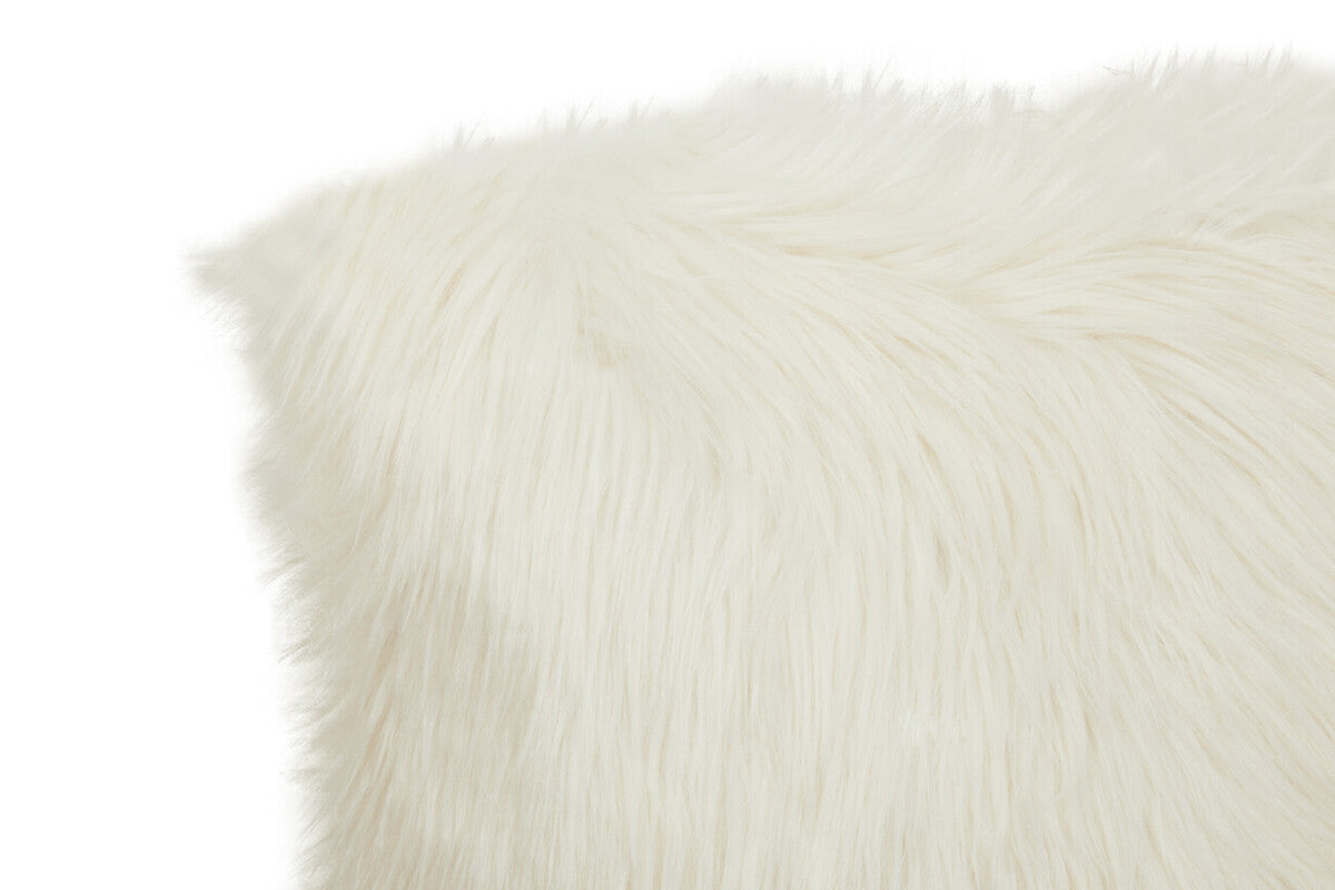Bosie Lamina Cream Square Fur Cushion