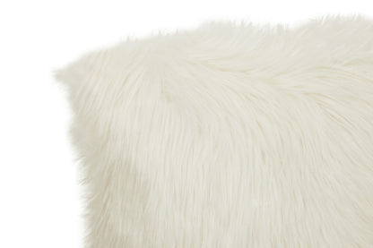 Bosie Lamina Cream Square Fur Cushion