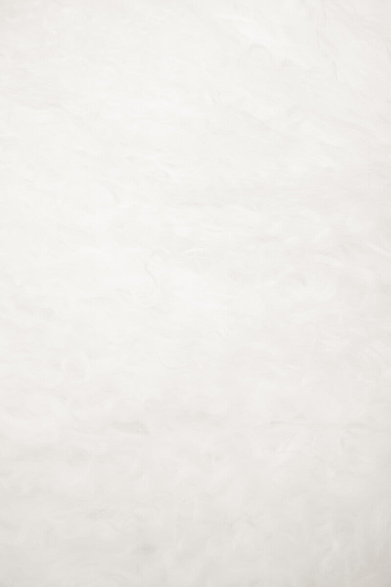 Bosie Real Mongolian Fur White Rectangular Cushion - Image 4