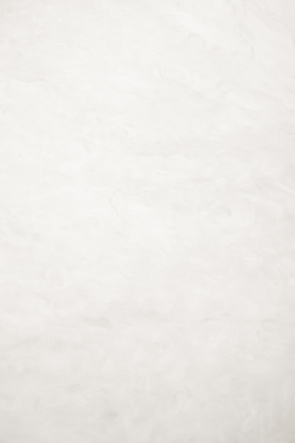 Bosie Real Mongolian Fur White Rectangular Cushion