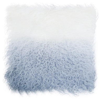 Bosie Mongolian Fur Grey Ombre Square Cushion