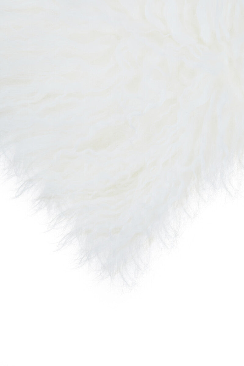 Bosie Real Mongolian Fur Grey Ombre Rectangular Cushion - Image 4