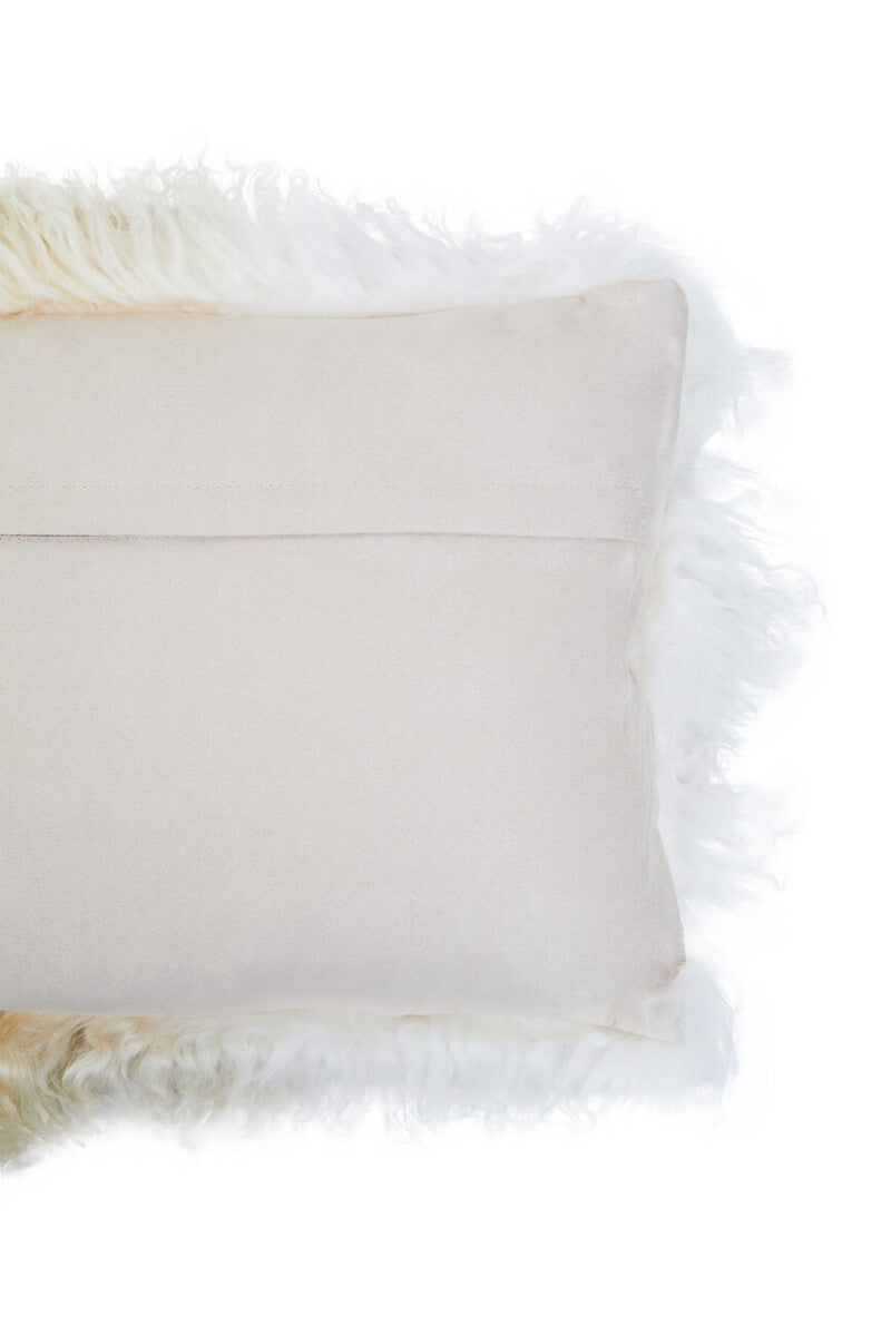 Bosie Real Mongolian Fur Natural Ombre Rectangular Cushion - Image 12