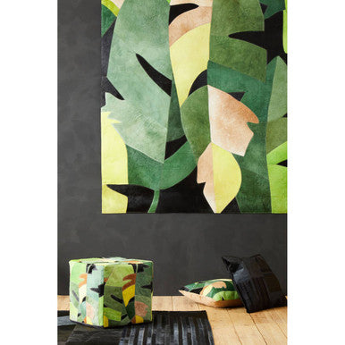 Bosie Safira Botanical Hair on Leather Cushion - Image 7