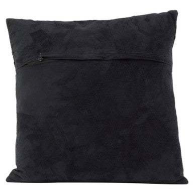 Bosie Safira Black And Grey Hair on Leather Cushion