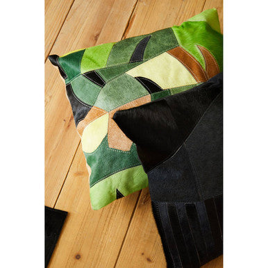 Bosie Safira Black And Grey Hair on Leather Cushion - Image 6