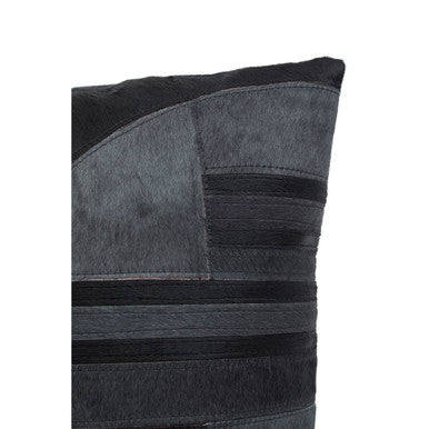 Bosie Safira Black And Grey Hair on Leather Cushion - Image 10