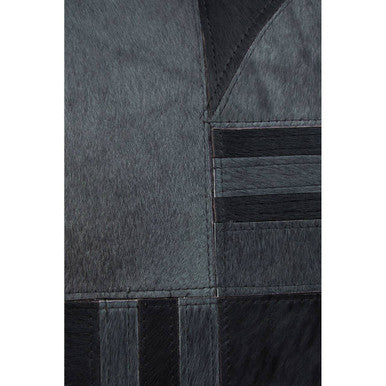 Bosie Safira Black And Grey Hair on Leather Cushion - Image 11