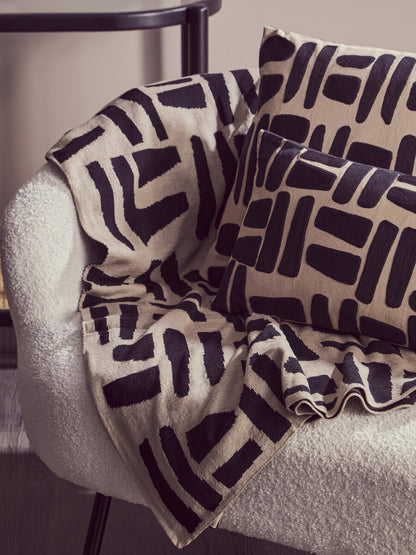 Bosie Ozella Natural And Black Throw