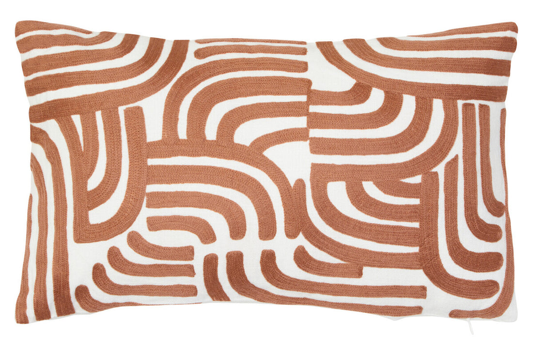 Bosie Ozella Natural and Terracotta Cushion