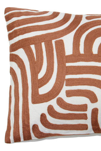 Bosie Ozella Natural and Terracotta Cushion