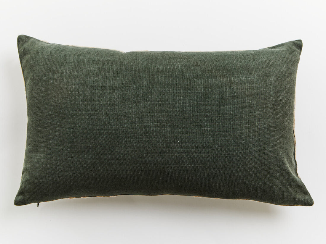 Bosie Ozella Natural And Green Rectangular Cushion - Image 6