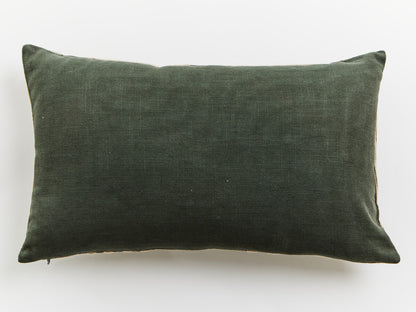 Bosie Ozella Natural And Green Rectangular Cushion