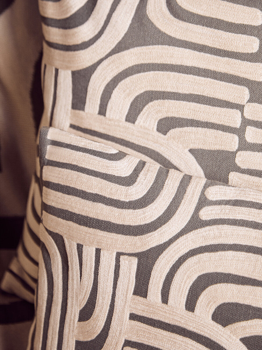 Bosie Ozella Natural And Green Rectangular Cushion - Image 10