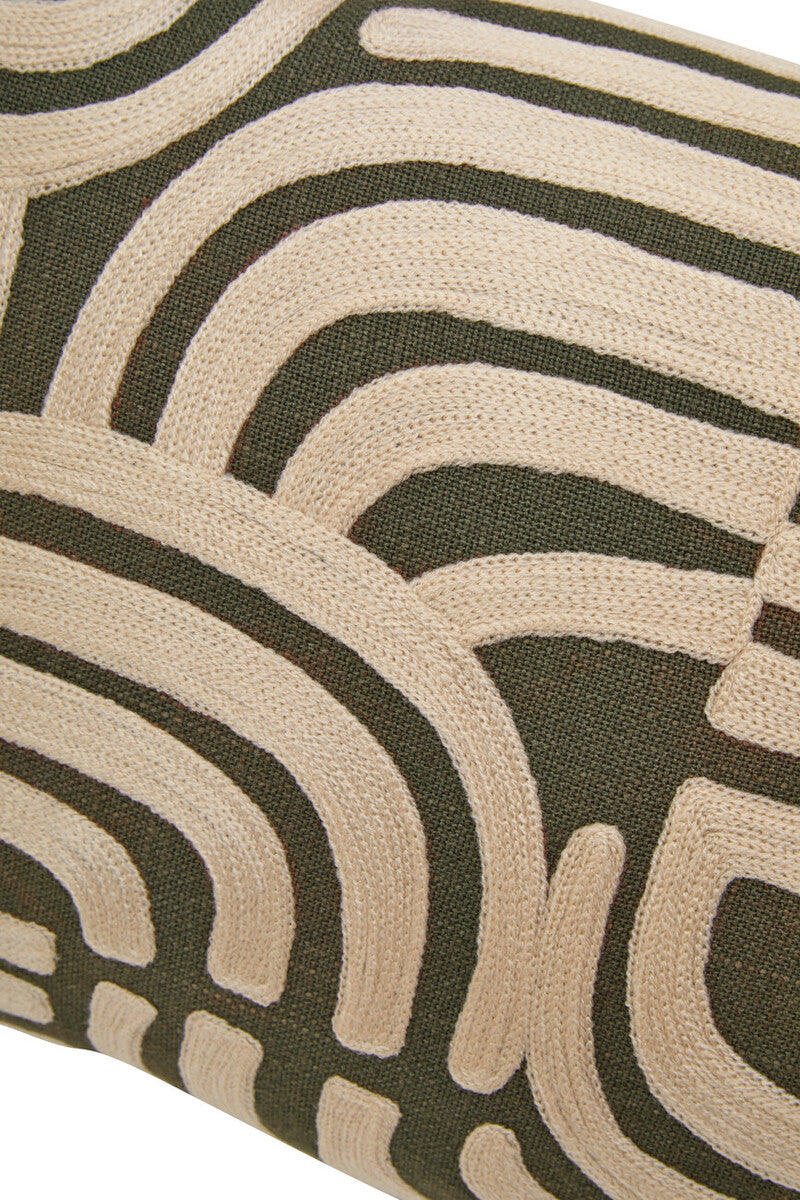 Bosie Ozella Natural And Green Rectangular Cushion - Image 13