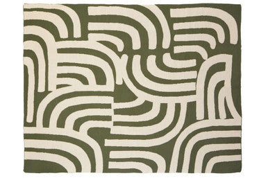 Bosie Ozella Natural And Green Throw - Image 4