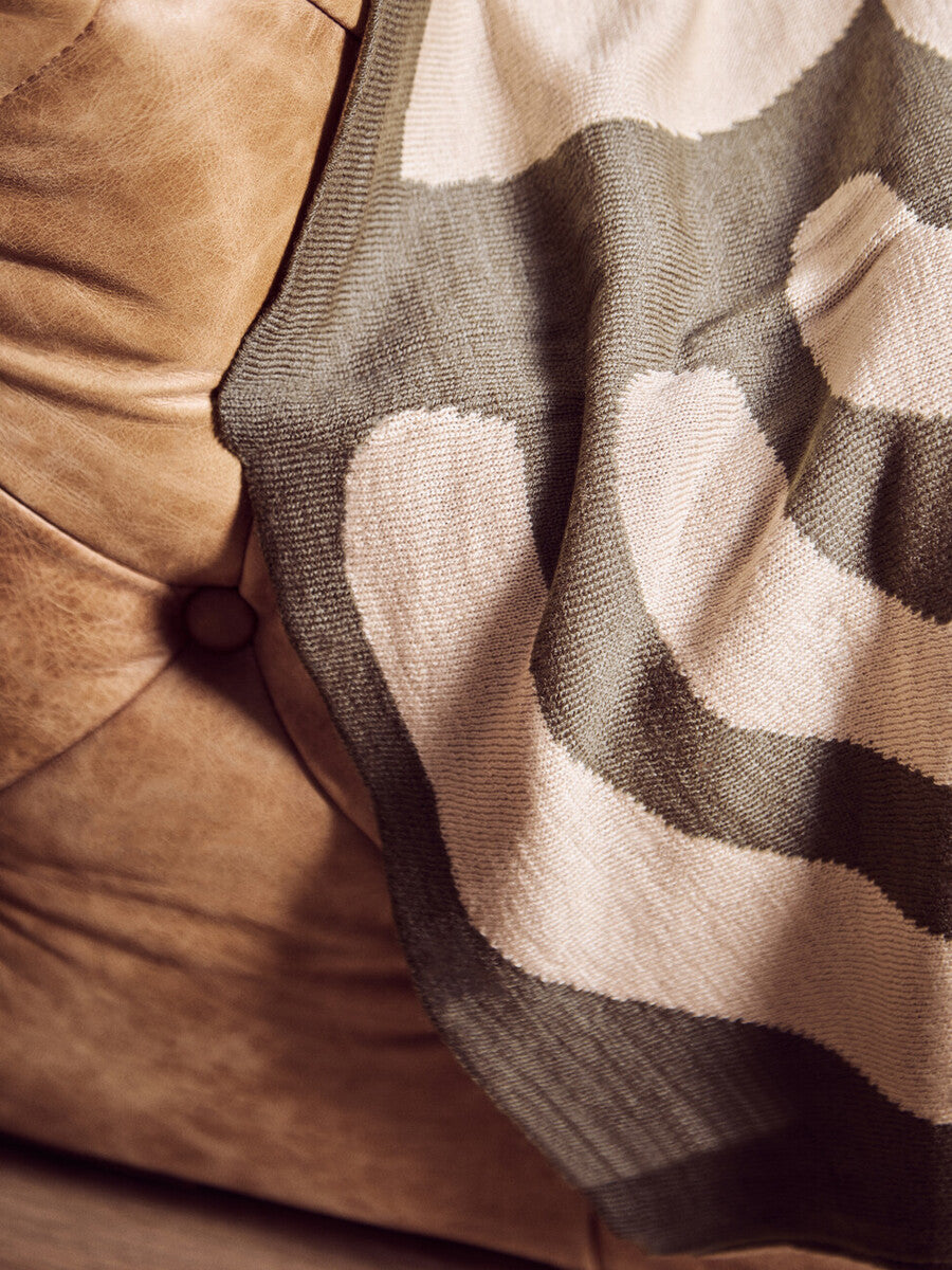 Bosie Ozella Natural And Green Throw - Image 11