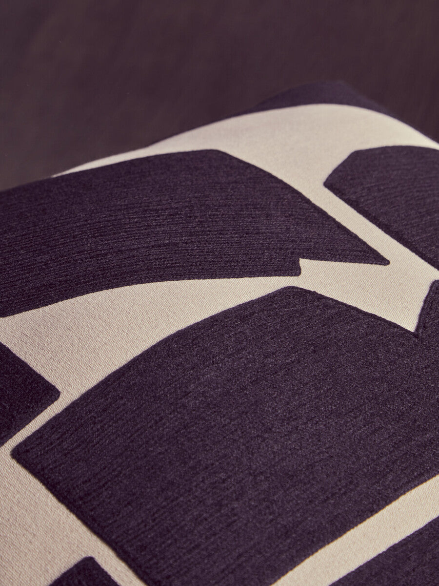 Bosie Ozella Natural And Black Square Floor Cushion