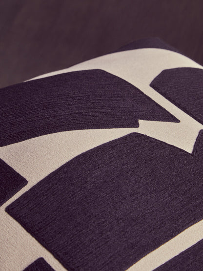 Bosie Ozella Natural And Black Square Floor Cushion