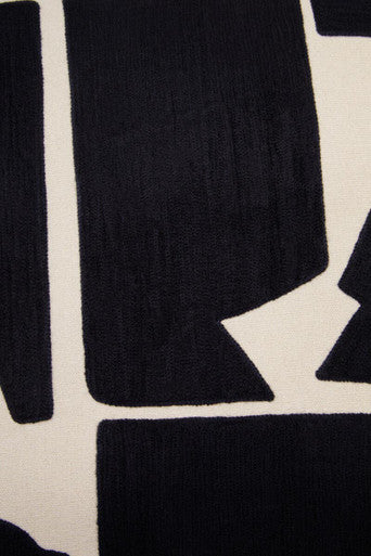 Bosie Ozella Natural And Black Square Floor Cushion - Image 11