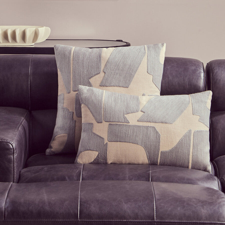 Bosie Ozella Natural And Grey Square Cushion