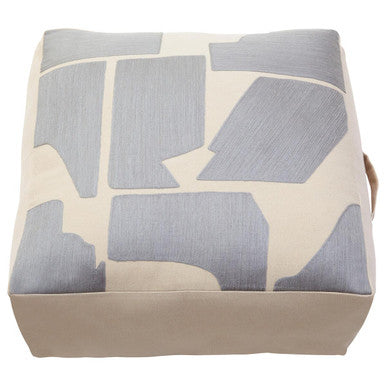 Bosie Ozella Natural And Grey Square Floor Cushion