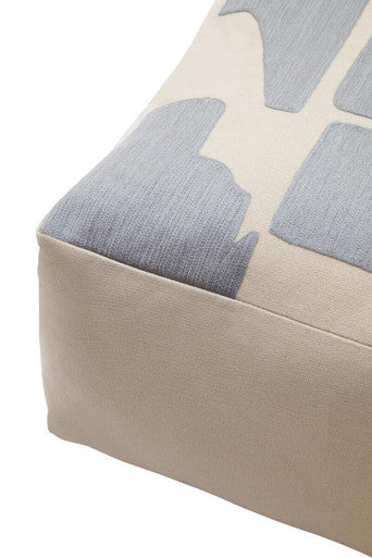 Bosie Ozella Natural And Grey Square Floor Cushion - Image 9