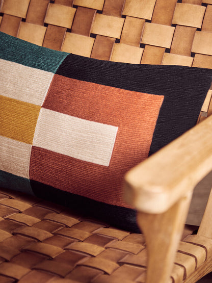 Bosie Ozella Multi Coloured Rectangular Cushion