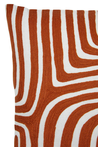 Bosie Ozella Rust And White Cushion - Image 8