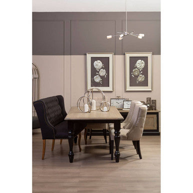 Aura Small Silver Finish Candle Holder