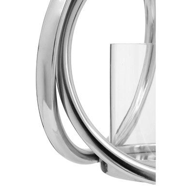 Aura Small Silver Finish Candle Holder - Image 9
