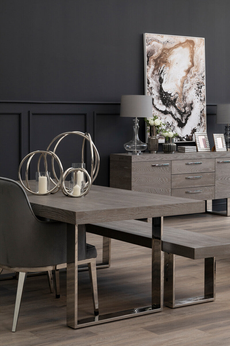 Aura Large Silver Finish Candle Holder - Image 4