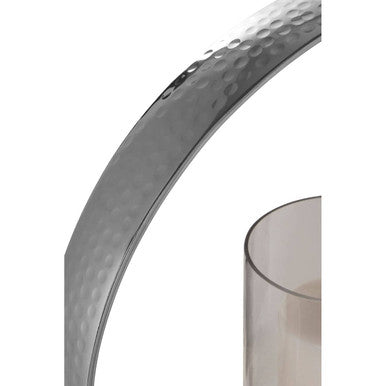 Cirqua Small Silver Finish Candle Holder