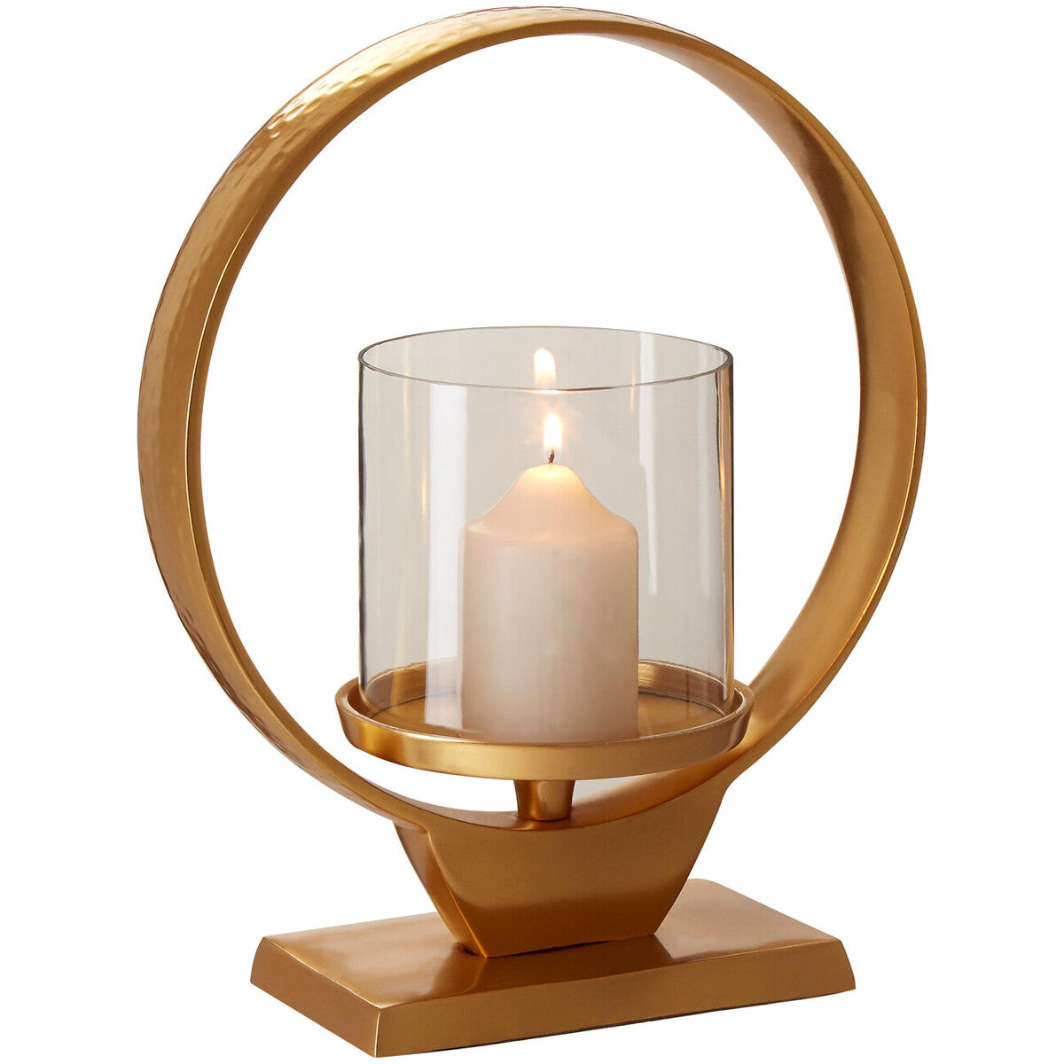 Cirqua Small Gold Finish Candle Holder