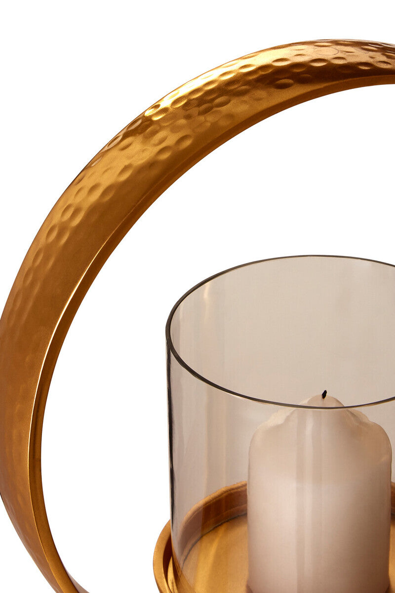 Cirqua Small Gold Finish Candle Holder - Image 8