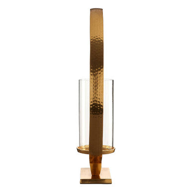 Cirqua Large Gold Finish Candle Holder