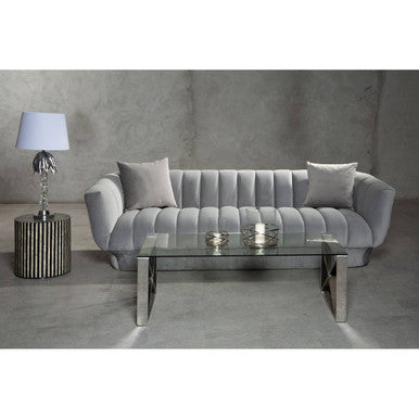 Luna Twist Large Silver Finish Candle Holder