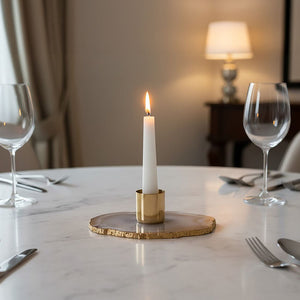 Grey Agate Candle Holder | Bowerbird Agata