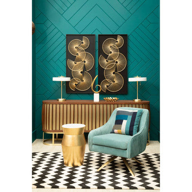 Modello Metal Fan Framed Wall Art