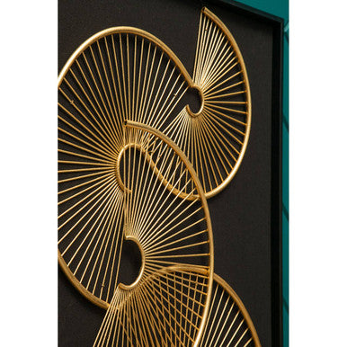 Modello Metal Fan Framed Wall Art
