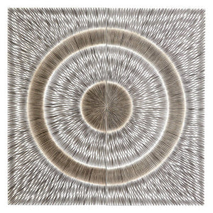 Modello Silver Wood Carving Wall Art