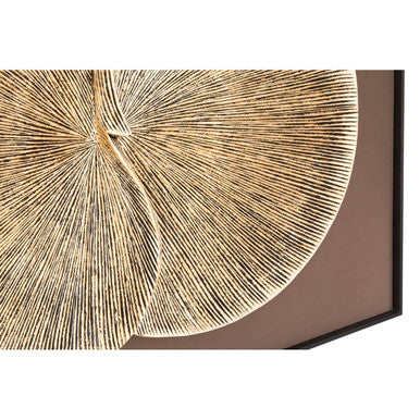 Modello Gold Finish Wood Panel Wall Art