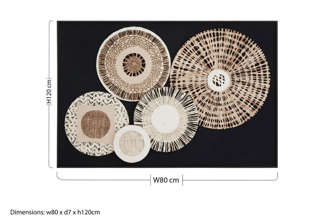 Modello Natural And black Paper Design Wall Art - Image 13