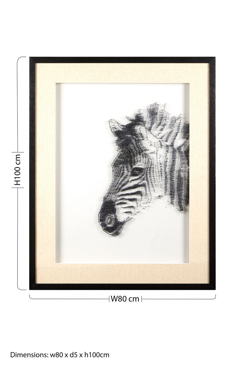 Modello Zebra Sculpture Wall Art - Image 7