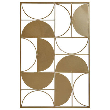 Trento Gold Finish Semicircle Wall Art