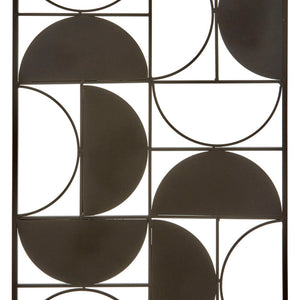 Black Finish Semicircle Design Wall Art | Trento